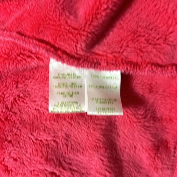 Lilly Pulitzer L Pink Grace Fleece Faux Fur Lined Cozy Soft Full Zip Jacket - Picture 11 of 16